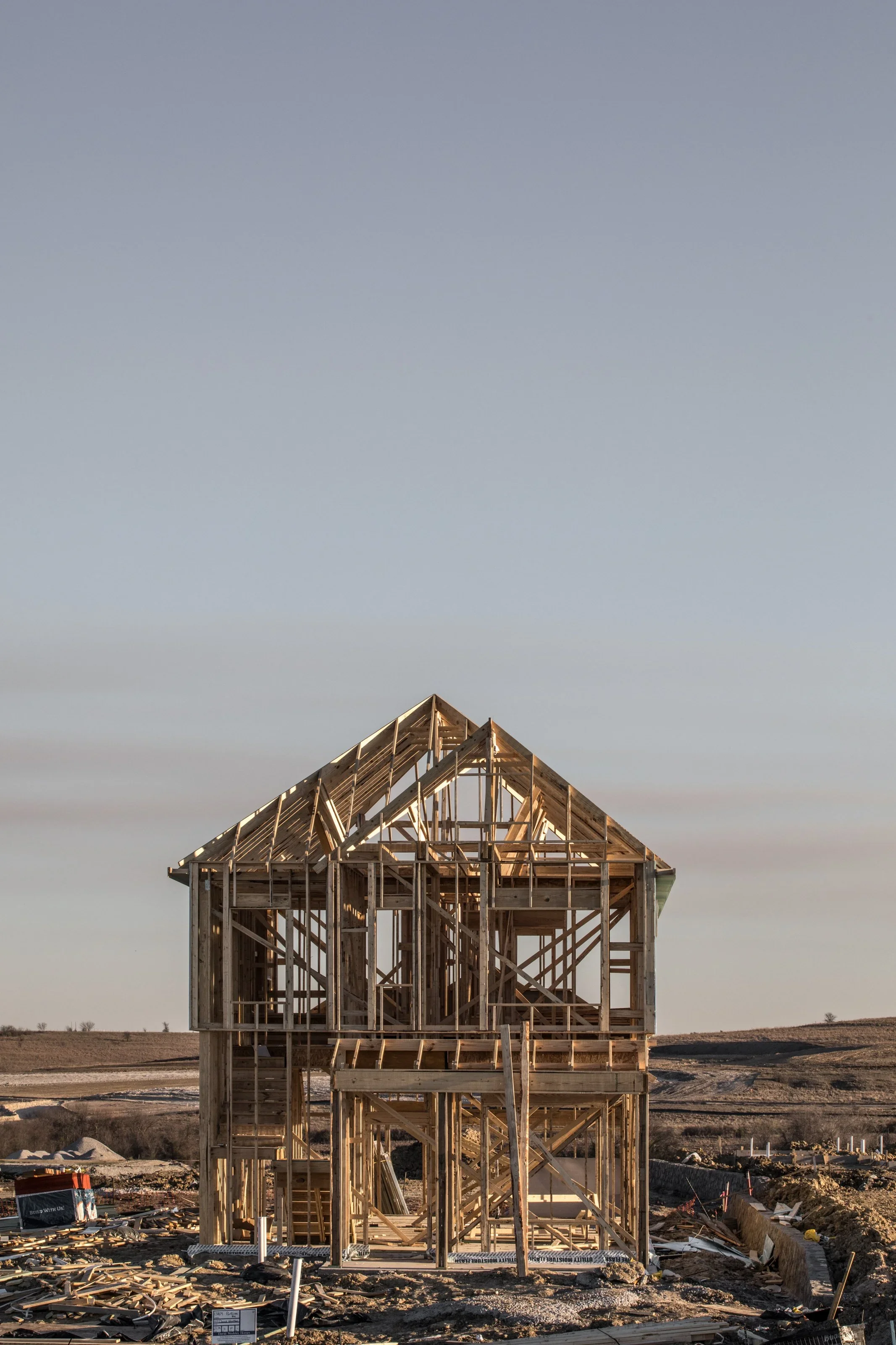 Garage apartment construction progress